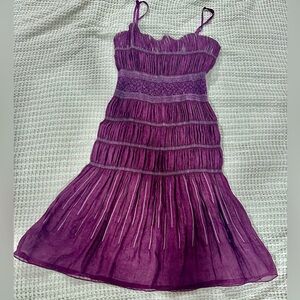 Max Studio Deep Purple Dress with Shimmer